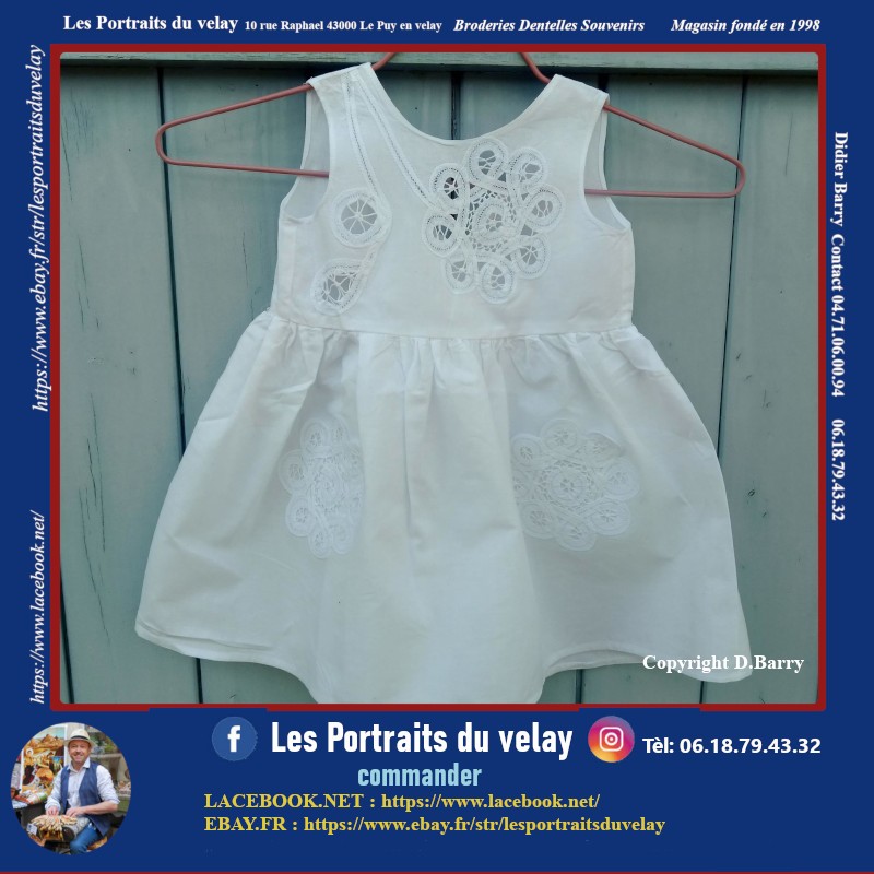 Robe fillette en dentelle